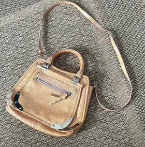 Non Signe Y2K Satchel Handbag Metal Accents Crossbody Strap thumbnail 1