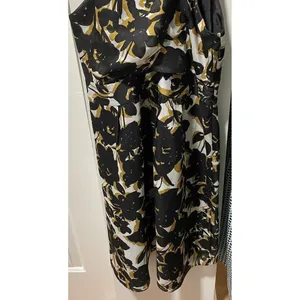OUTBACK RED Floral Halter‎ Neck Knee Length Dress Women's Black Tan White Size 8 thumbnail 6