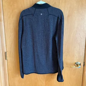 Lululemon Athletica Womens Quarter‎ Zip Pullover Black Heather Gray XL thumbnail 5