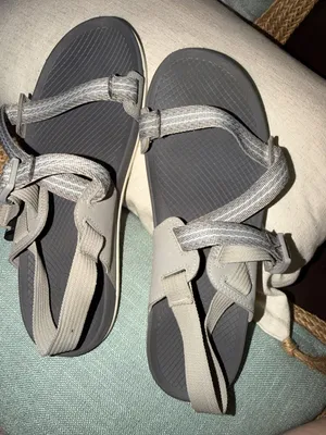 Chaco Women's Gray Strappy Sport Sandals thumbnail 3