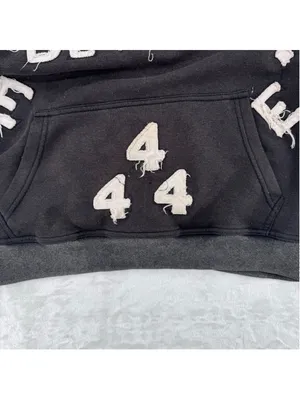 Eternally Devine Hoodie Sweatshirt Distressed Religious Cross Novelty Grunge thumbnail 7