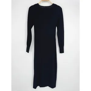 Moon River Midi Dress Medium Black Cutout Long Sleeve‎ Minimalist Chic Elegant thumbnail 7