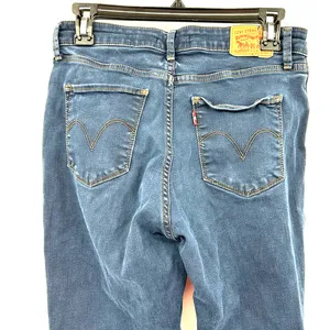 Levi's Classic Mid Rise Skinny size 30 blue jeans‎ pants womens thumbnail 4