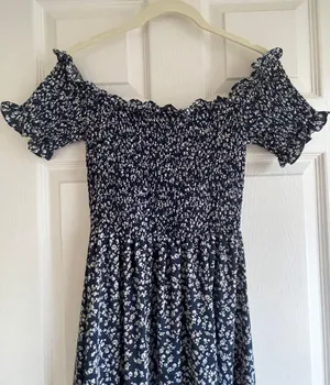 Francesca's NWOT Blue Maxi Dress thumbnail 4