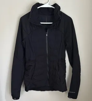 lululemon “down for it all” black puffer jacket thumbnail 1
