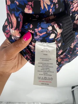 We Wander Floral Longline Sports Bra Crop Top 2X thumbnail 8