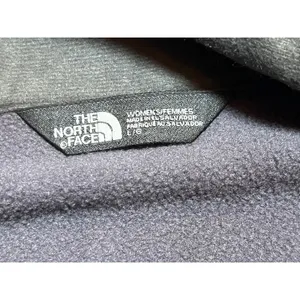 The North Face Womens Large Full Zip Softshell Fleece Jacket Heathered Dark Gray thumbnail 3