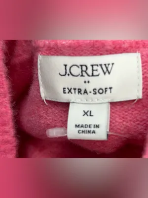 J. Crew Factory XL Bubblegum Pink Mock Neck Extra Soft Knit Sweater thumbnail 4