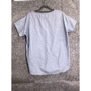 COS Minimalist Light Blue Tunic Top S Boxy Summer Cotton Blend Blouse‎ Pocket thumbnail 3