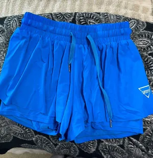Blue Flowy Shorts thumbnail 1