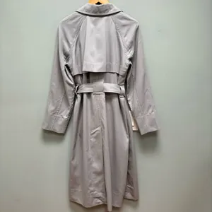 EVERLANE The Gathered Drape Trench Coat in Grey Small thumbnail 7
