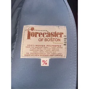 Vintage Forecaster of Boston Blue Lined Trench Coat Size 13/14 thumbnail 4
