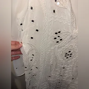 Alice + Olivia butterfly embellished mini dress white‎ lined size XS thumbnail 6