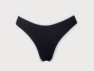 berlook Contrast Trim Bikini Bottom ONLY 61 White Size M thumbnail 7