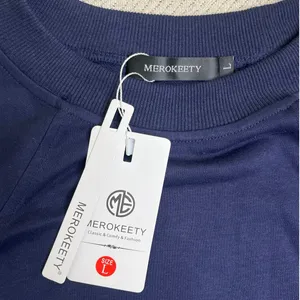 MEROKEETY Crewneck Sweatshirt Long Sleeve Pullover Casual Cozy Top Size L NWT thumbnail 4