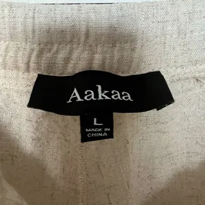 Anthropologie Aakaa‎ Cream Womens Wide-Leg Pants Size Large thumbnail 3