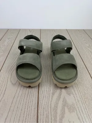 Koolaburra by UGG Women's Tizz Suede Slide Sandals US9 Limewash $80 thumbnail 2