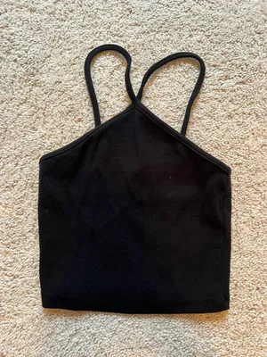 ZARA Black Criss Cross Top thumbnail 1