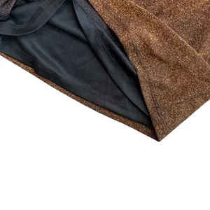 Lulus Size M Follow The Festivities High Rise Wide Leg Pants Copper Metallic NWT thumbnail 12