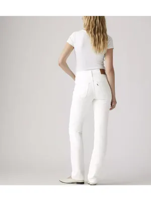 New New Levi's Premium 27x28 501 Original Fit Women's Jeans Blank Slate White thumbnail 3