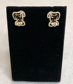DC Comics Harley Quinn Wood Stud Earrings thumbnail 1