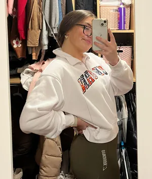 Auburn Bookstore quarter zip sweatshirt White Size M thumbnail 2