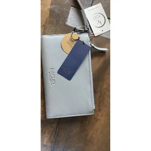 Rachel Rachel Roy Wristlet Wallet Womens OS Grey Genuine Leather Zip‎ Clutch NWT thumbnail 2