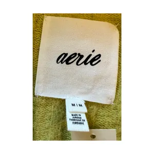 Aerie Sweater Size M Mustard Yellow Oversized Tunic Long Sleeve Round Neck NWT thumbnail 3