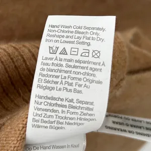 J‎ Crew Tan Wool Alpaca Blend Turtleneck Sweater Sz Med Minimalist Scandinavian thumbnail 4
