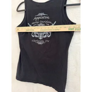 Harley Davidson Tank Top Womens Small Black Neon Graphic Appleton Clarksville TN thumbnail 7