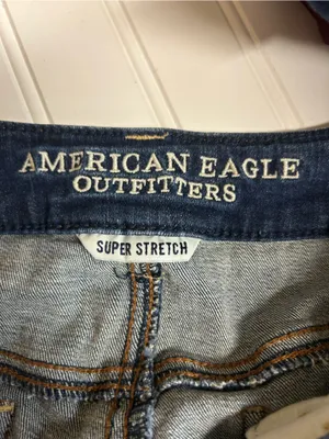 American Eagle Distressed Super Stretch Hi-Rise Jeggings Size 14 thumbnail 7