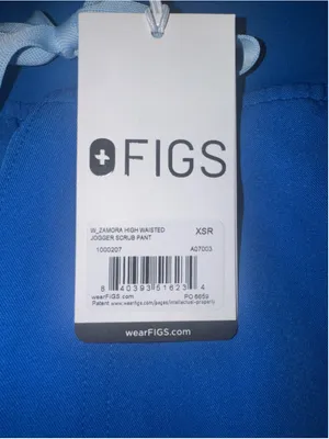 FIGS Zamora High Waisted Jogger Scrub Pants Blue Size XS thumbnail 3