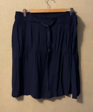 Cato Navy A-Line Skirt thumbnail 1