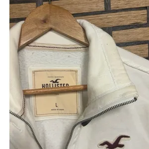 Hollister Cream Button Front Cardigan Size‎ Large thumbnail 4