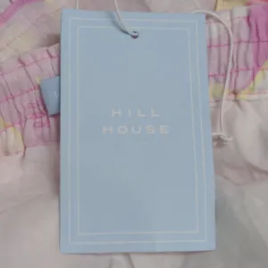 Hill House The Paz Skirt Mini Candy Kaleidoscope Pink Linen Ruffle L New thumbnail 8