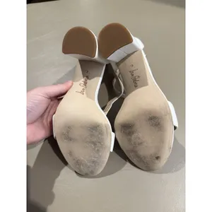 Sam Edelman Women’s Daniella Block Heel US 8.5M EU 39 White Leather Sandals thumbnail 7