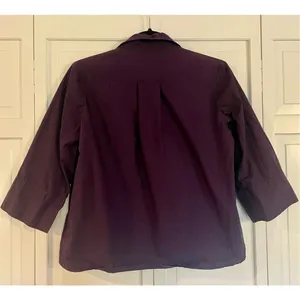 Maeve Anthropologie purple sequin cropped blouse 2 thumbnail 7
