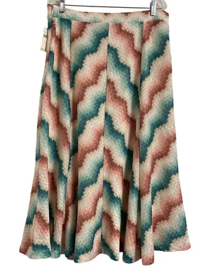 Maeve Anthropologie Women's Chevron Striped‎ MARIA Knit Midi Skirt Size XL NWT thumbnail 1