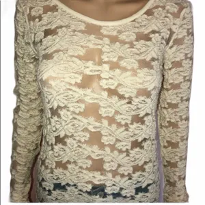 Free People floral lace blouse thumbnail 9