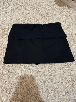 Y2K Black Rhinestone Cross Wing Mini Skort thumbnail 3