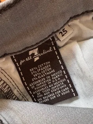 7 For All Mankind The Skinny Gray Stretch Jeans Size 25 thumbnail 3