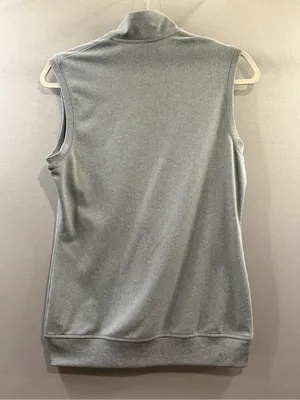 Adidas golf Women’s Gray Sleeveless Full-Zip Vest size small performance thumbnail 3