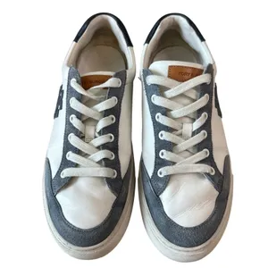 Tory‎ Burch Color Block T Logo Leather Sneakers 9.5 Box Style 161131 thumbnail 3