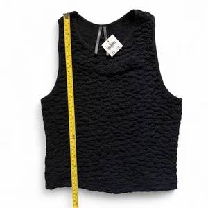 Anthropologie Black Textured Tank Top NWT Size S thumbnail 7