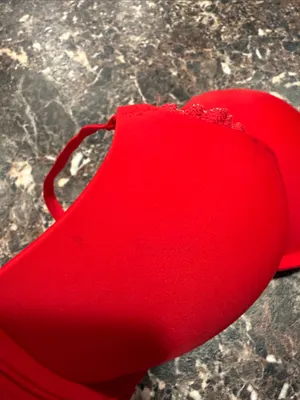 Victoria's Secret Red Lace Push Up Bra 34C thumbnail 6