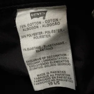 Levis 505 Straight Leg Jeans Womens 10 Long Black‎ Mid Stretch Classic Timeless thumbnail 12
