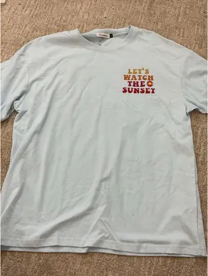 Cute tee shirt Blue Size M thumbnail 2