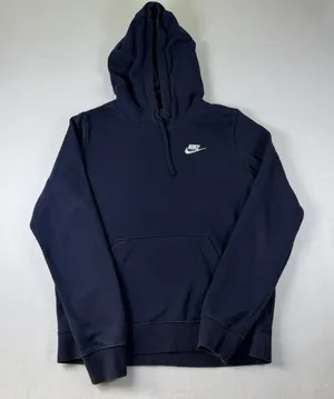 Nike Sportswear Club Hoodie Pullover Navy Casual Womens S Activewear Sportswear thumbnail 1