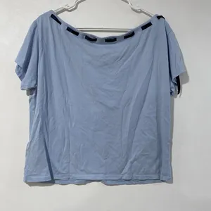 Hollister Size L Blue Ribbon Lace Up Baby Tee Summer 98 Y2K Coquette thumbnail 3
