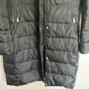 Lauren Ralph Lauren Black Quilted Down Puffer Coat Faux‎ Fur Zip Off Hood Small thumbnail 11
